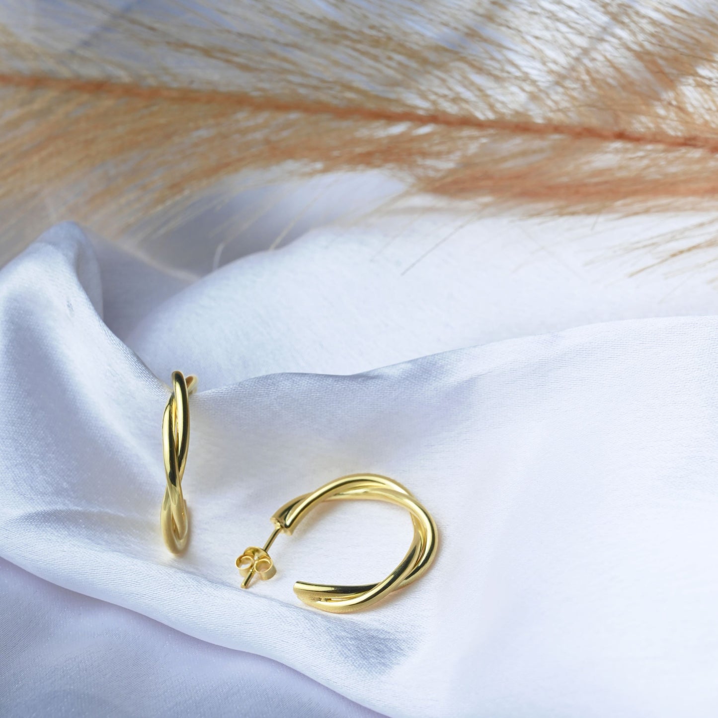 Gilded Hoop Earrings For Women