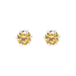 Ontique 925 Silver Lemon Chiffon Studs Earrings For Women