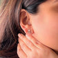 Crown Diamond Stud Earring