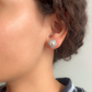 Squirtle to my Pearl Swarovski Diamond Stud Earrings