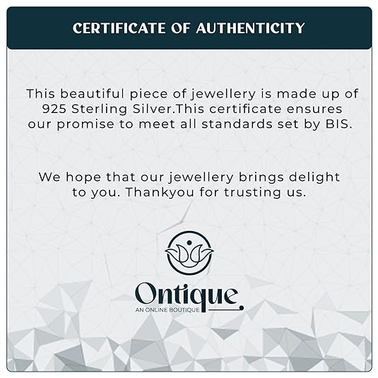Ontique 925 Silver Crown Shaped Pendant For Women
