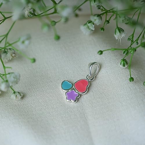 Ontique 925 Silver Balloon Shaped Pendant For Kids