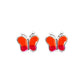 Ontique 925 Silver Butterfly Shaped Studs Earrings For Kids