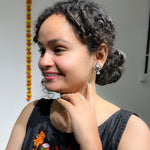 Load image into Gallery viewer, nidra-oxidised-silver-earrings