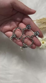 Load and play video in Gallery viewer, aroha-oxidised-earrings-for-women