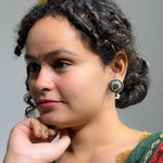 Load image into Gallery viewer, sundri-silver-oxidised-earrings
