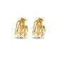 Elegant Golden Hoops Earrings For Women