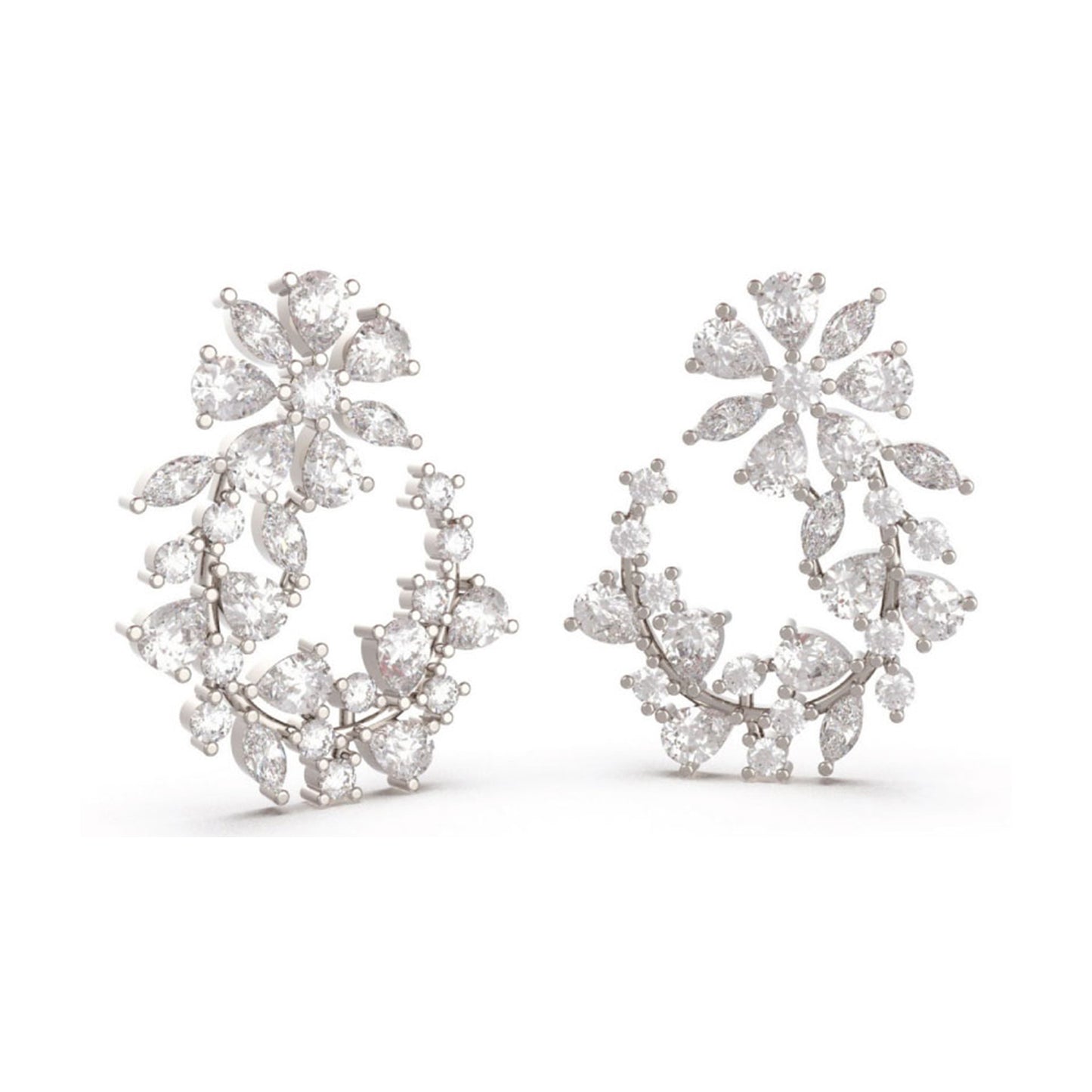 Delight Crystals Sparkling Stud Earrings