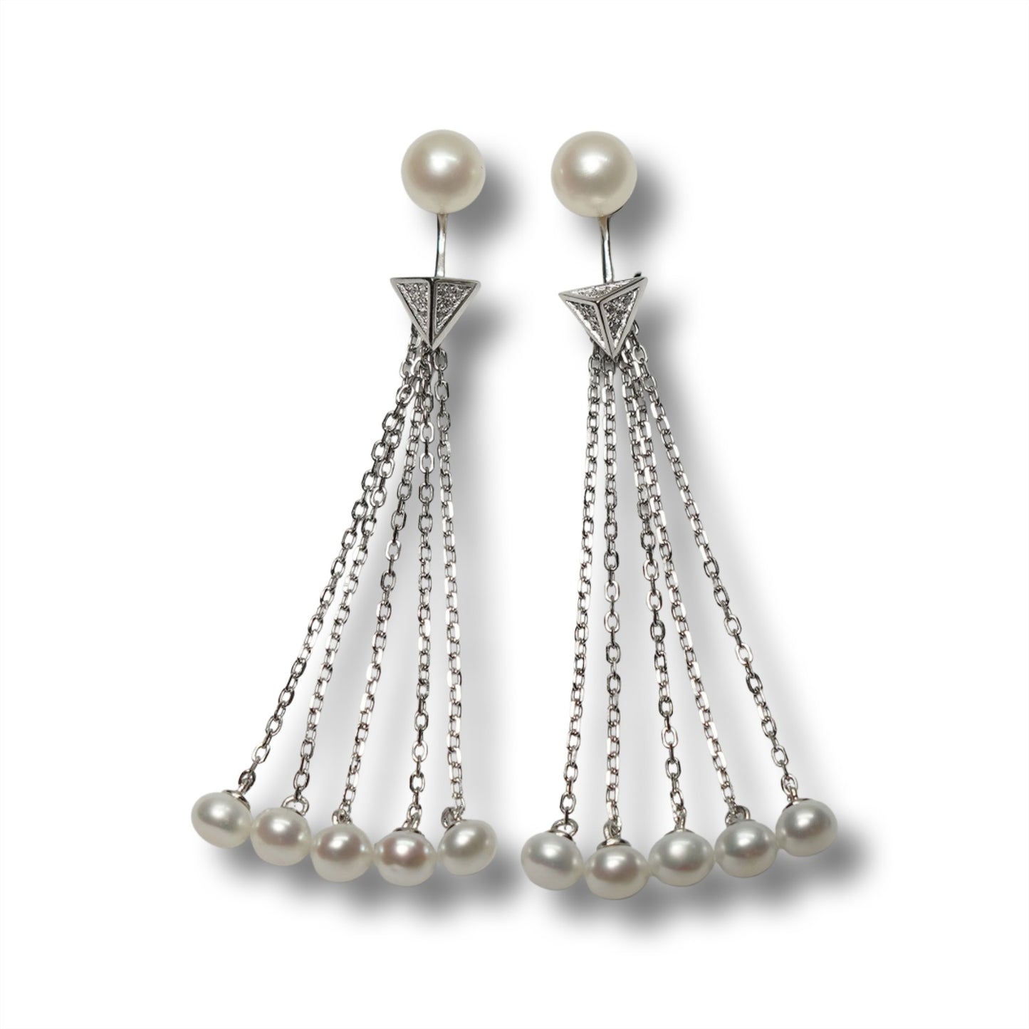 Dangling Pearls Misty Fall Earrings