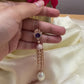 Rose Gold Chain Pendant with white Pearl long Jumar Pendant