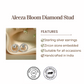 Aleeza Bloom Diamond Stud Earrings