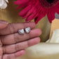 Silver Graceful Heart Swarovski Diamond Studs