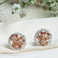 Cherry Blossom Diamond Stud Earrings