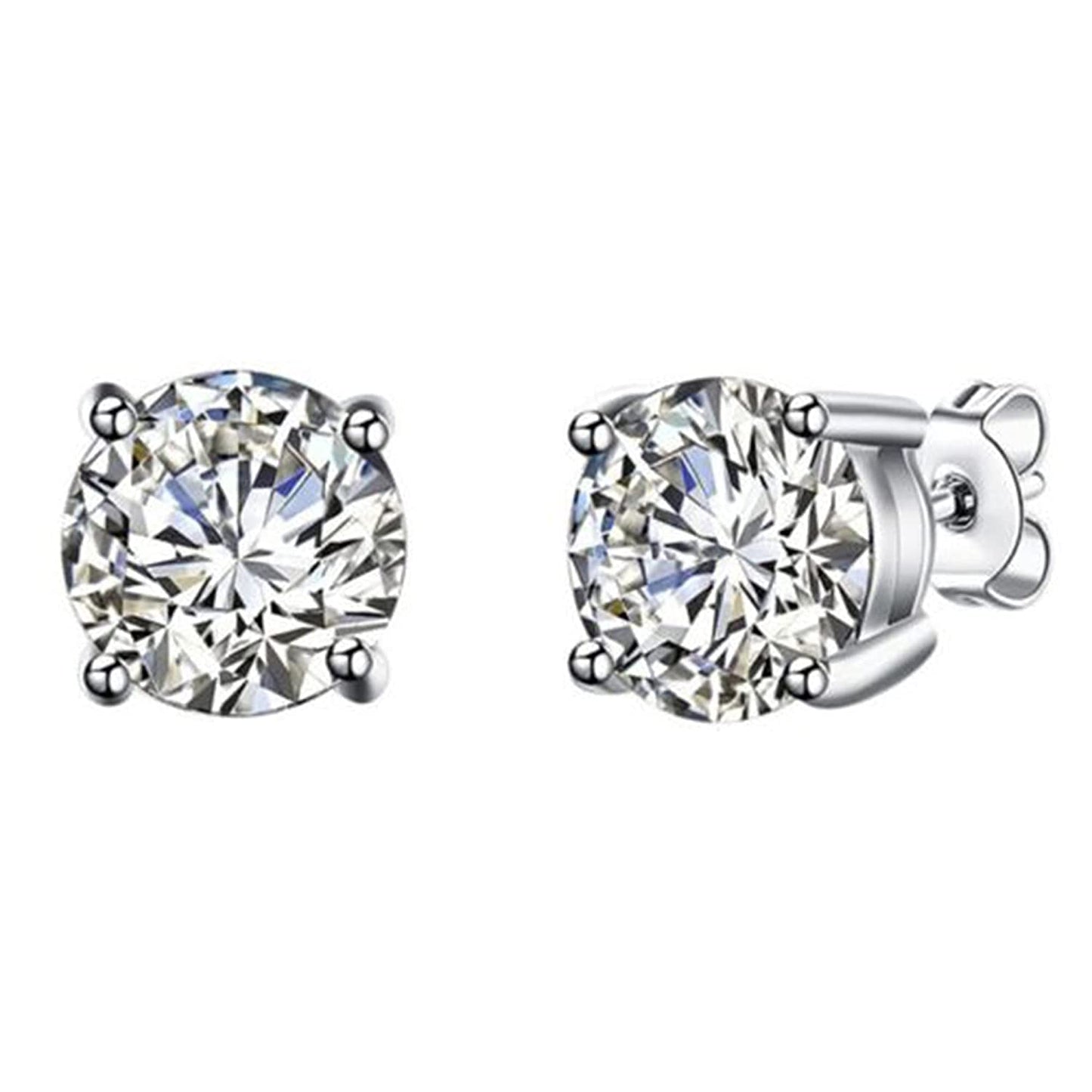 Crystalline Swarovski Diamond Stud Earrings