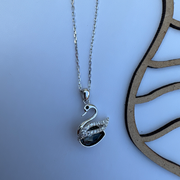 Serene Swan Sterling Silver Pendant Chain
