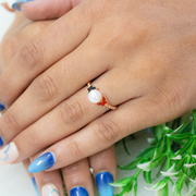 Glimmer Butterfly Sterling Silver Adjustable Ring