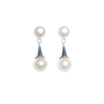 Load image into Gallery viewer, Pearl Drop Thread Earrings for Women
