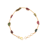 Load image into Gallery viewer, Golden Unfinished Natural Stone Bracelet
