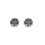 Load image into Gallery viewer, Silver Petal Stud Earrings
