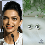 Load image into Gallery viewer, Ontique 925 Silver Globe Studs Earrings For Women
