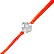 Silver Peacock Rakhi