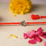 Load image into Gallery viewer, Silver Daffodil Rakhi
