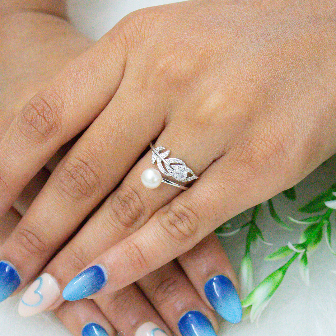 Aura Sterling Silver Adjustable Ring