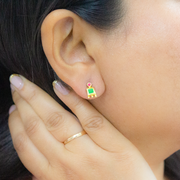 Pristine 1 micron gold plated silver earrings