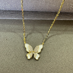 Load image into Gallery viewer, Butterfly Golden Sterling Silver Pendant Chain
