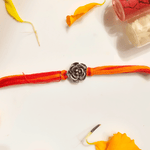 Load image into Gallery viewer, Silver Rose Flower Rakhi
