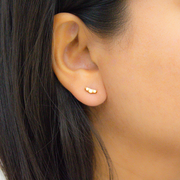 Dewi Pearl 18k Gold Plated Sterling Silver Earrings