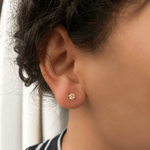 Load image into Gallery viewer, Ontique 925 Silver Lemon Chiffon Studs Earrings For Women
