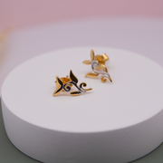 Grapewine 1 micron gold plated silver earrings