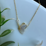 Load image into Gallery viewer, Butterfly Charm Golden Sterling Silver Pendant Chain
