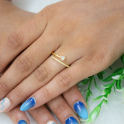 Twilight Sterling Silver Adjustable Ring