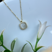 Topaz Drop Golden Sterling Silver Pendant Chain