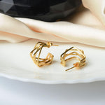 Load image into Gallery viewer, Elegant Golden Hoops Earrings For Women
