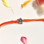Load image into Gallery viewer, Silver Daffodil Rakhi
