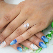 Lustre Sterling Silver Adjustable Ring