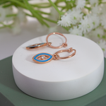 Load image into Gallery viewer, Evil Eye 18K Gold Plated Sterling Silver Earrings
