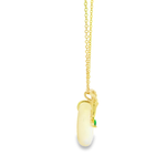 Load image into Gallery viewer, Tulip Curve Golden Sterling Silver Pendant Chain
