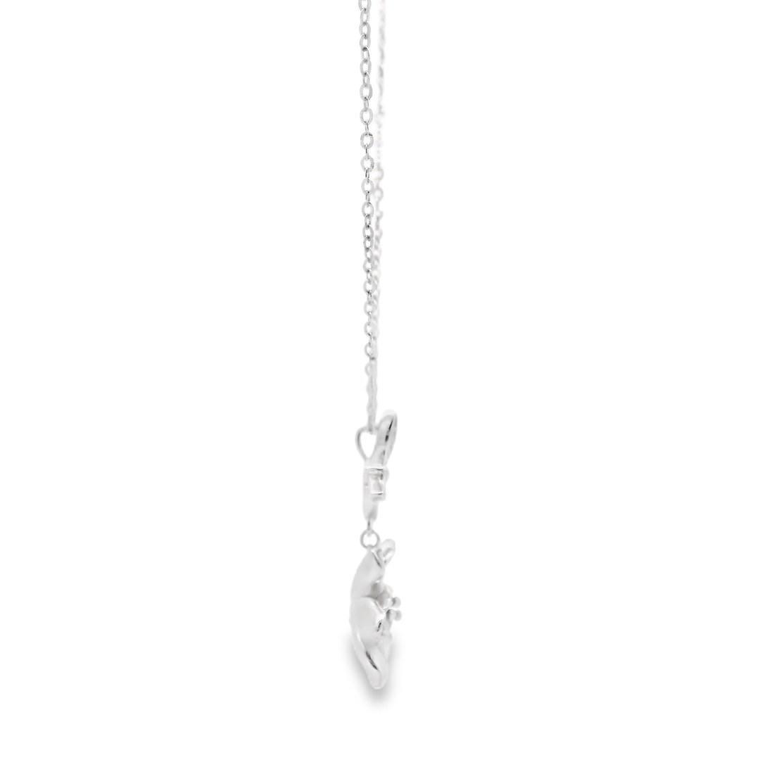 Blooming Orchid Sterling Silver Pendant Chain