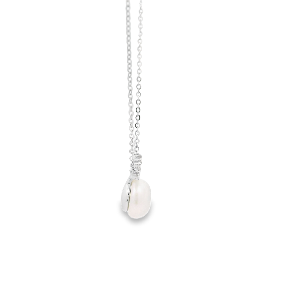 Starry Pearl Sterling Silver Pendant Chain