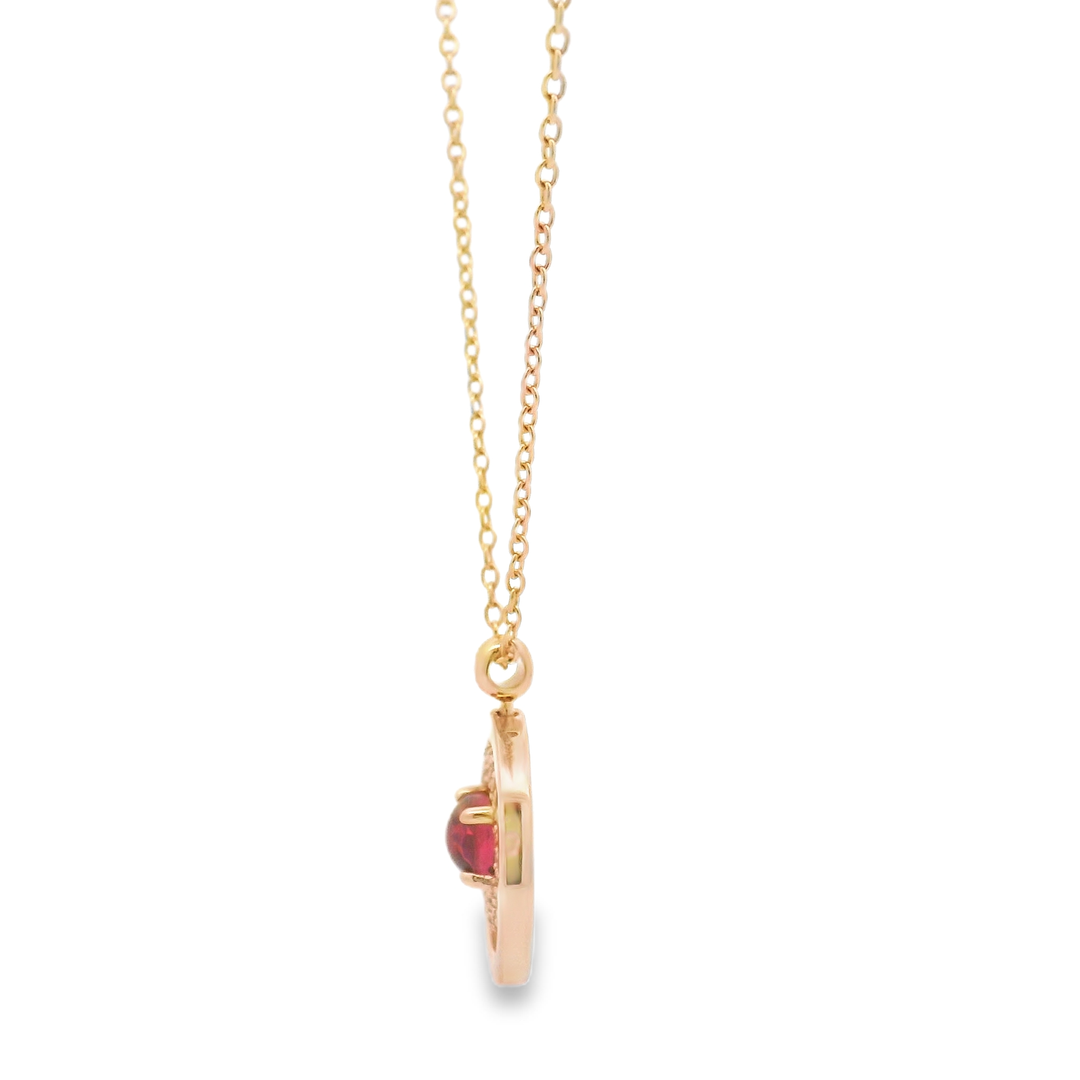 Maple Glow Rose Gold Sterling Silver Pendant Chain