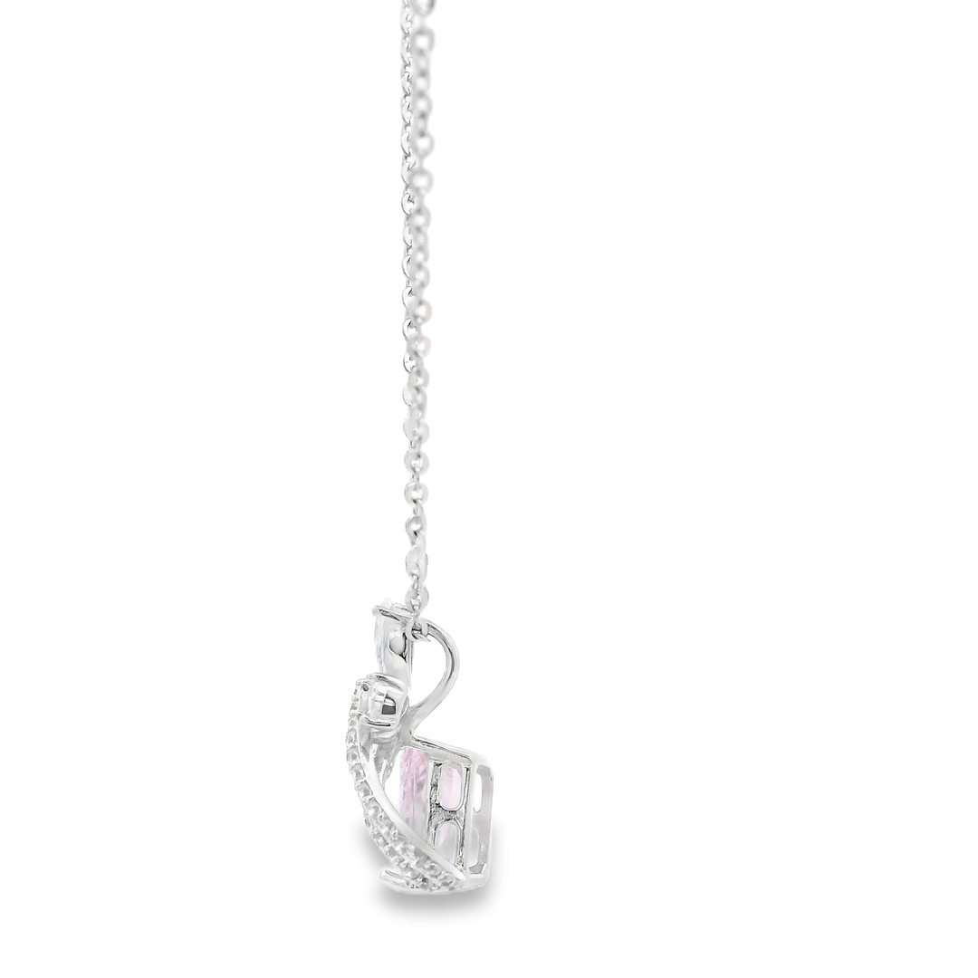 Water Lily Sterling Silver Pendant Chain