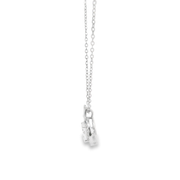 Crystal Swan Sterling Silver Pendant Chain