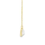 Load image into Gallery viewer, Topaz Drop Golden Sterling Silver Pendant Chain
