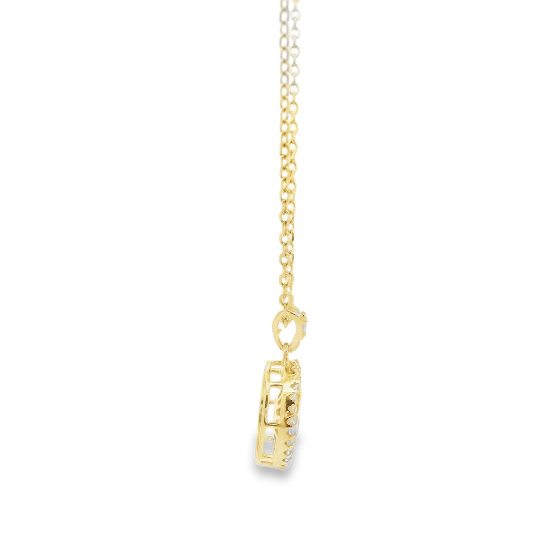 Pearl Radiance Golden Sterling Silver Pendant Chain