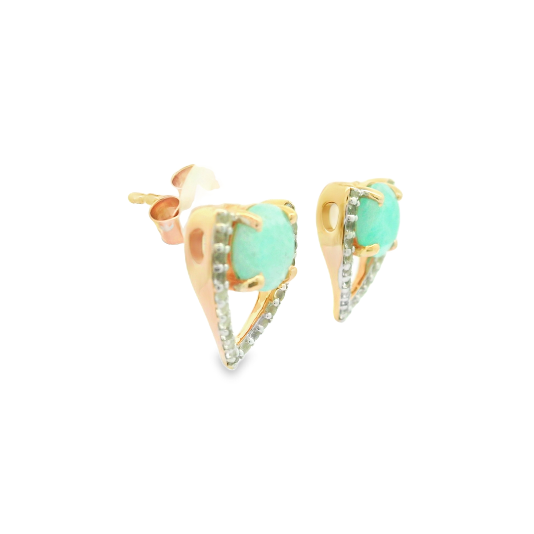 Tara 18k Gold Plated Sterling Silver Earrings