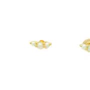 Dewi Pearl 18k Gold Plated Sterling Silver Earrings